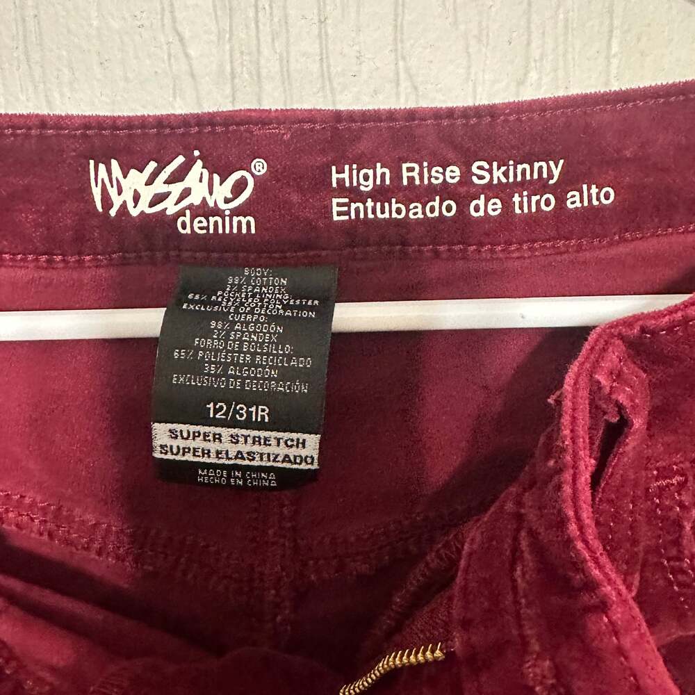 Mossimo High Rise Skinny Velvet Corduroy Jeans